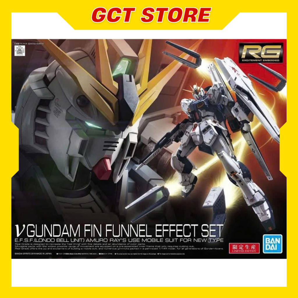 [PRE ÍT NGÀY] Mô Hình Lắp Ráp RG Nu Gundam Fin Funel Effect Set