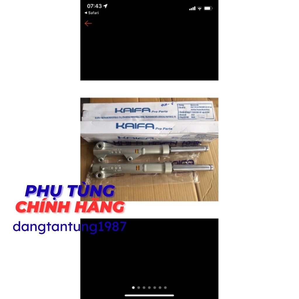 Phuộc trước wave s110, rs110, rsx110 thắng đĩa chính hãng Kaifa