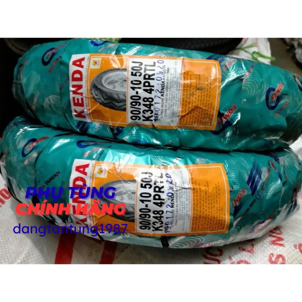 VỎ (LỐP) XE MÁY 90/90-10 KHÔNG SĂM KENDA