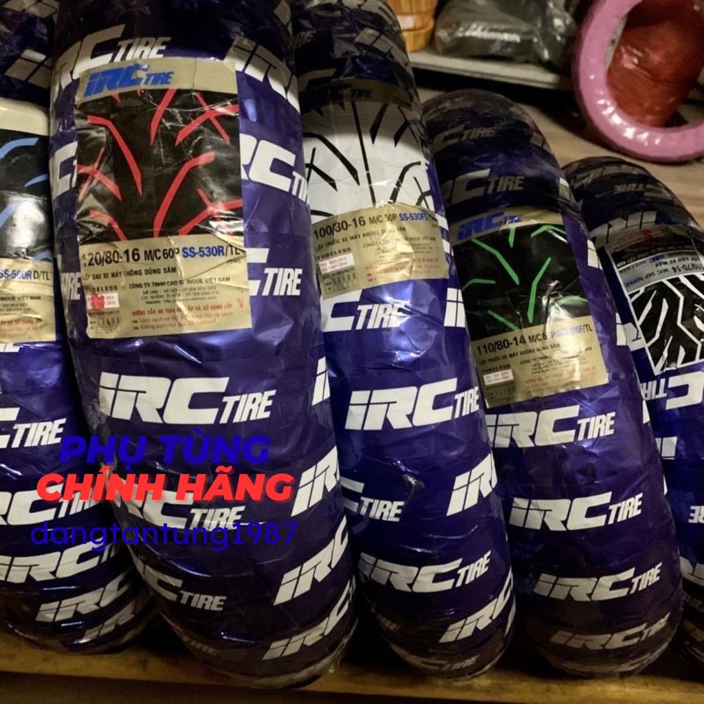 Lốp IRC cho SH125, SH150 Việt, SH Ý