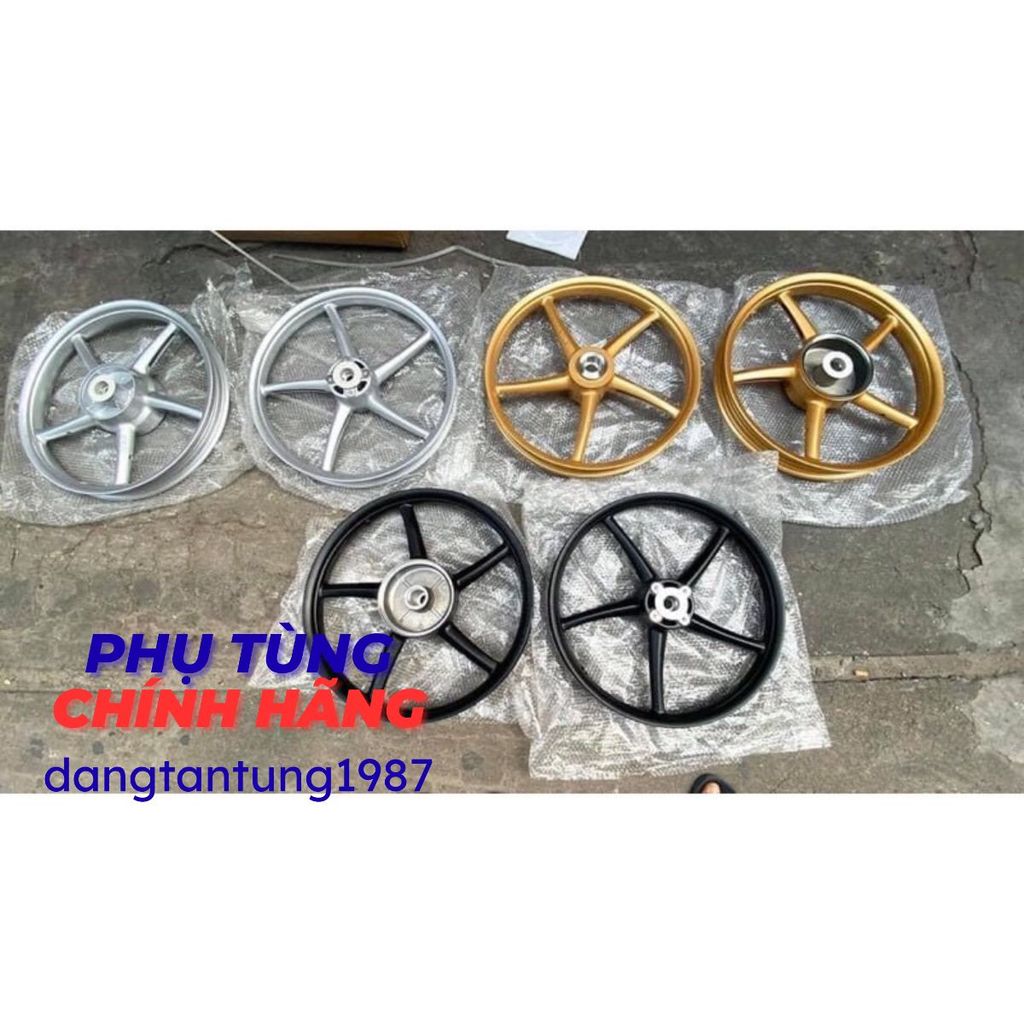 Mâm kiểu RCB gắn Sirius , Ex 2010, Jubiter ( mâm 5 cây màu bạc )