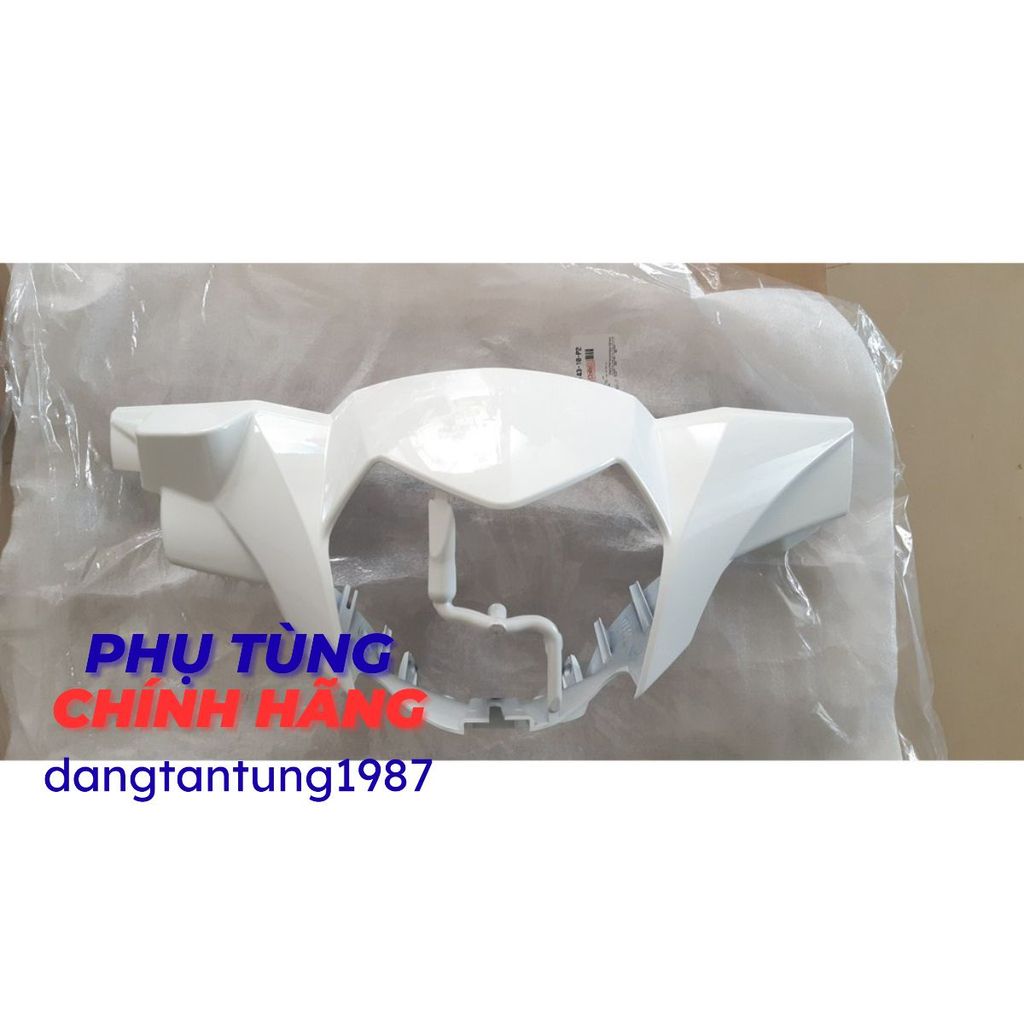 Ốp đầu trước (Nắp trước tay lái) Sirius Fi trắng