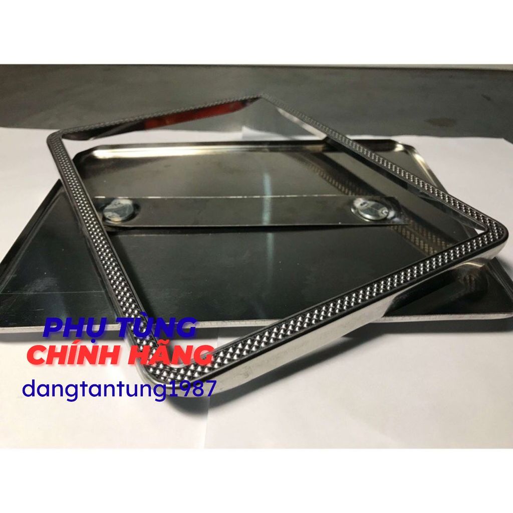 Khung bọc biển số inox cho xe máy loại tốt