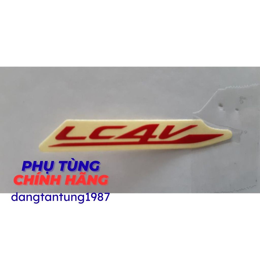 Tem chữ "LC4V" zin chính hãng Yamaha - Màu đỏ 1S9F178620