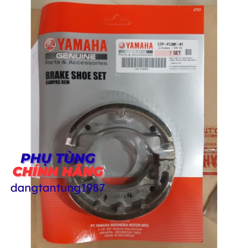Bố thắng (má phanh) đùm sau nhỏ Yamaha
