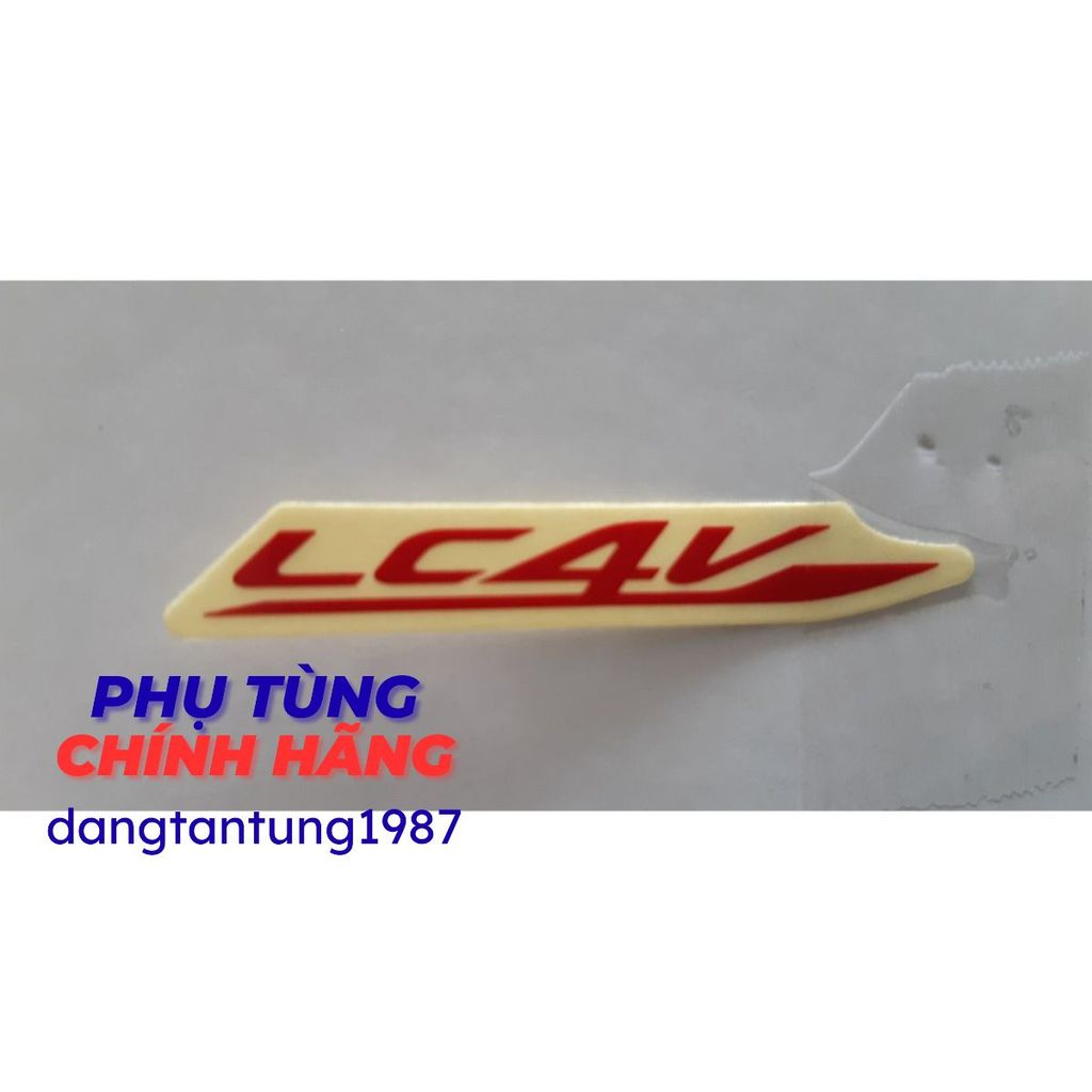 Tem chữ "LC4V" zin chính hãng Yamaha - Màu đỏ 1S9F178620