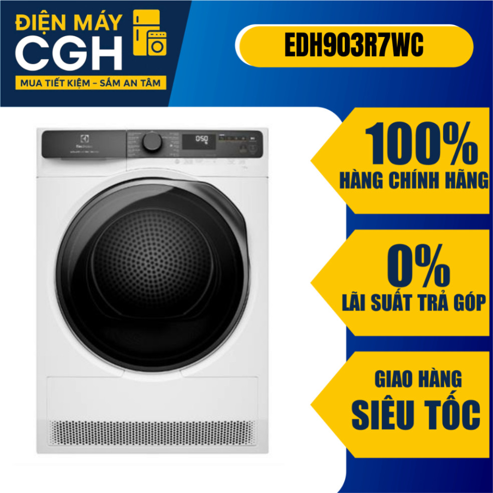 [ Máy sấy bơm nhiệt Electrolux UltimateCare 9 kg EDH903R7WC ]