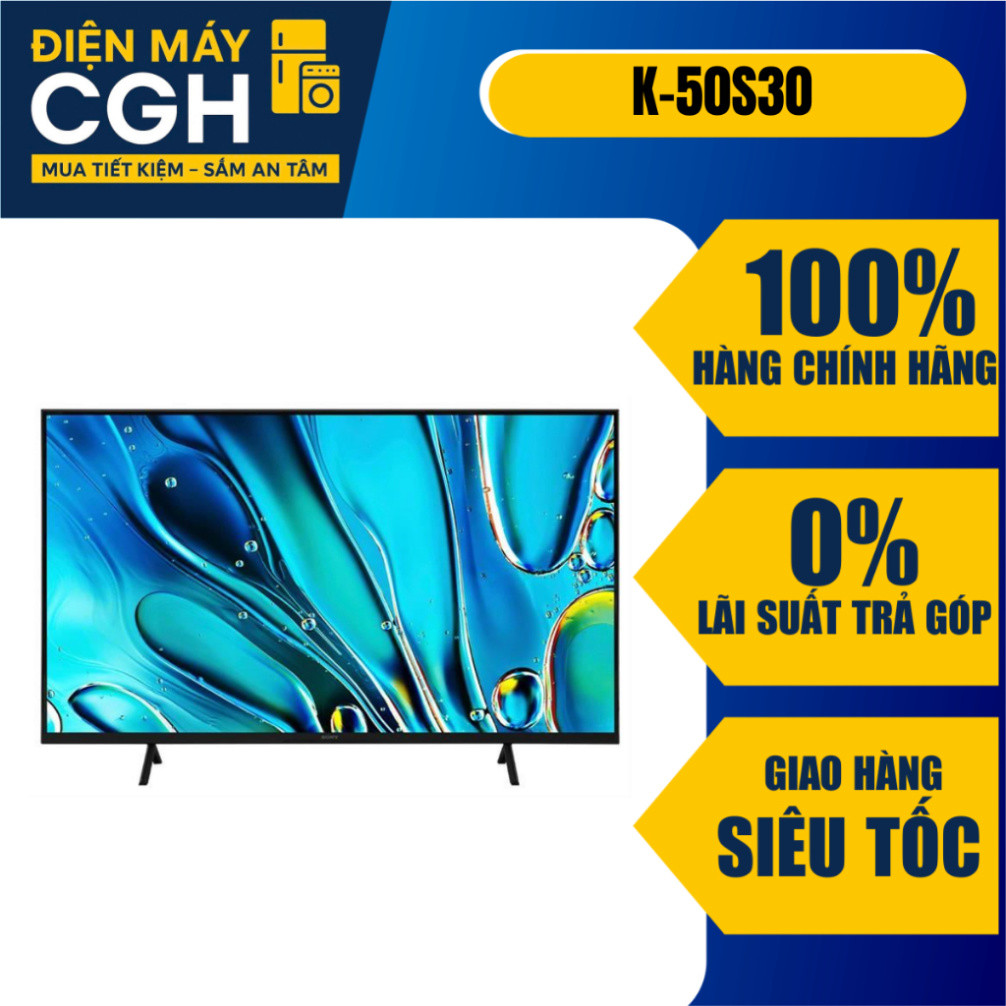 [ Tivi SONY 50 inch 4K Smart Tivi K-50S30 ]