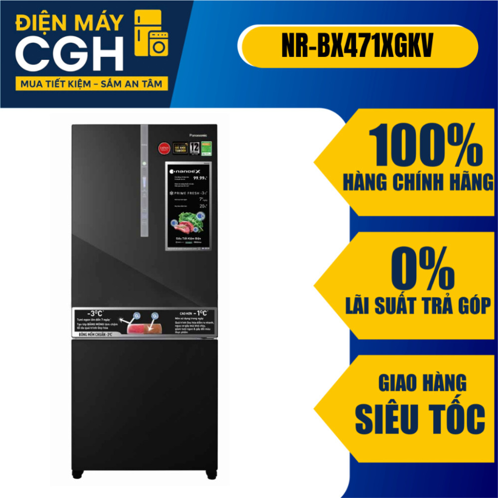 [ Tủ lạnh Panasonic NR-BX471XGKV Inverter 420 lít ]
