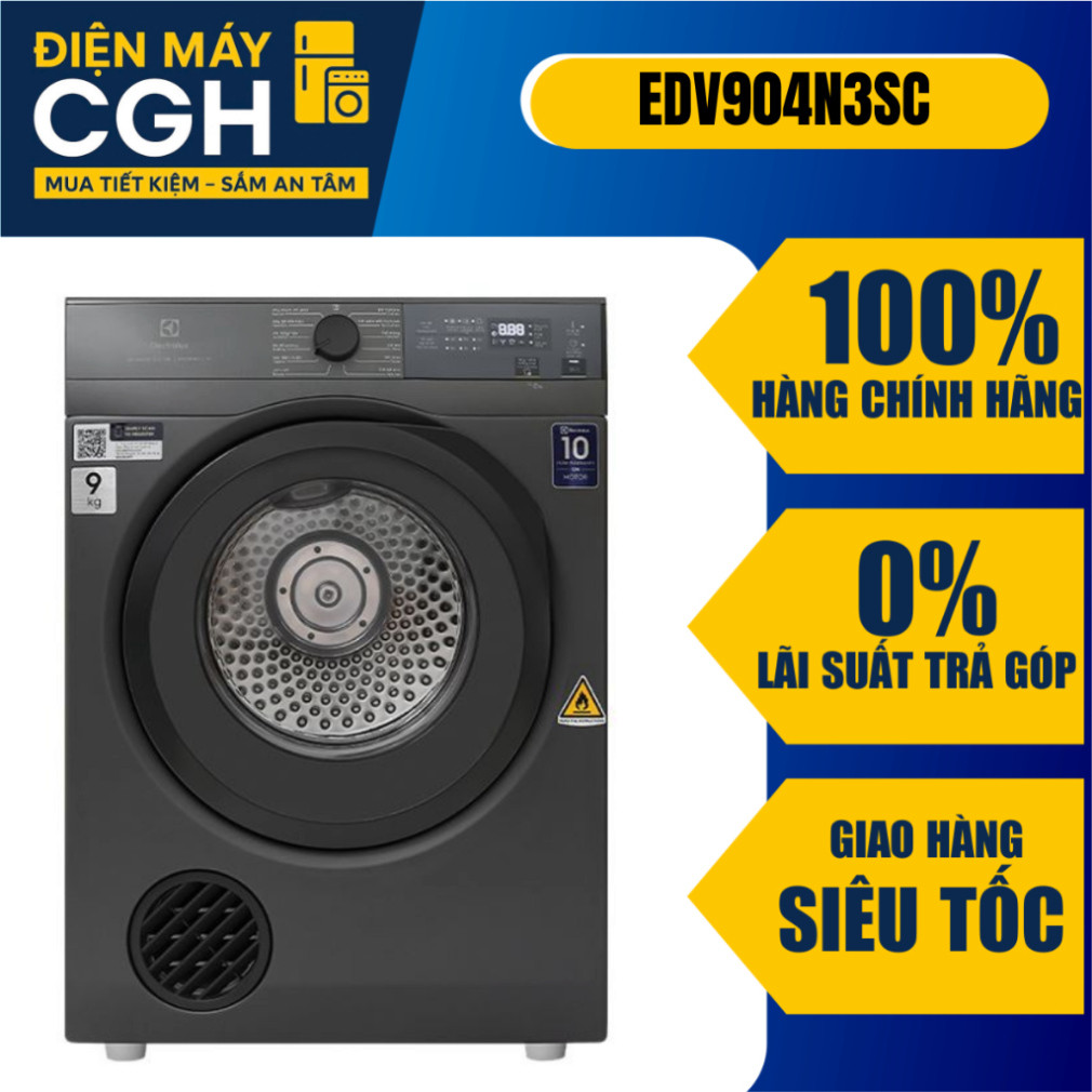 [ Máy sấy thông hơi Electrolux UltimateCare 9 kg EDV904N3SC ]
