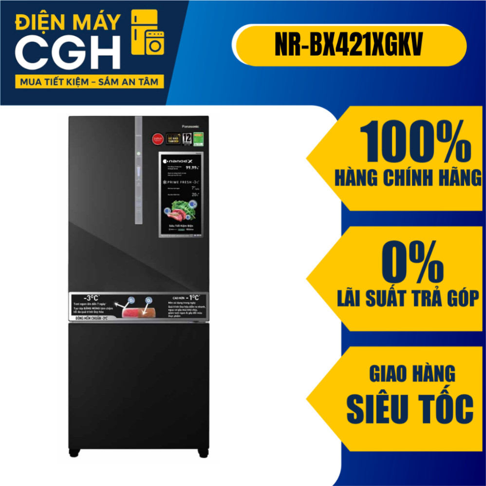 [ Tủ lạnh Panasonic Inverter 380 lít NR-BX421XGKV ]