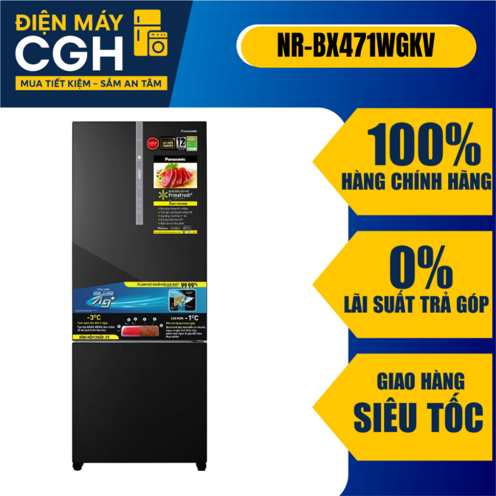 [ Tủ Lạnh Panasonic 420 lít inverter NR-BX471WGKV ]