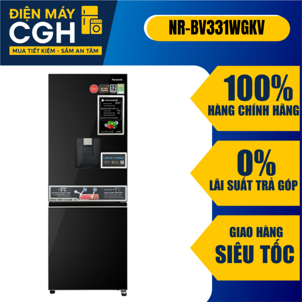 [ Tủ lạnh Panasonic Inverter 300 lít NR-BV331WGKV Kháng khuẩn ]