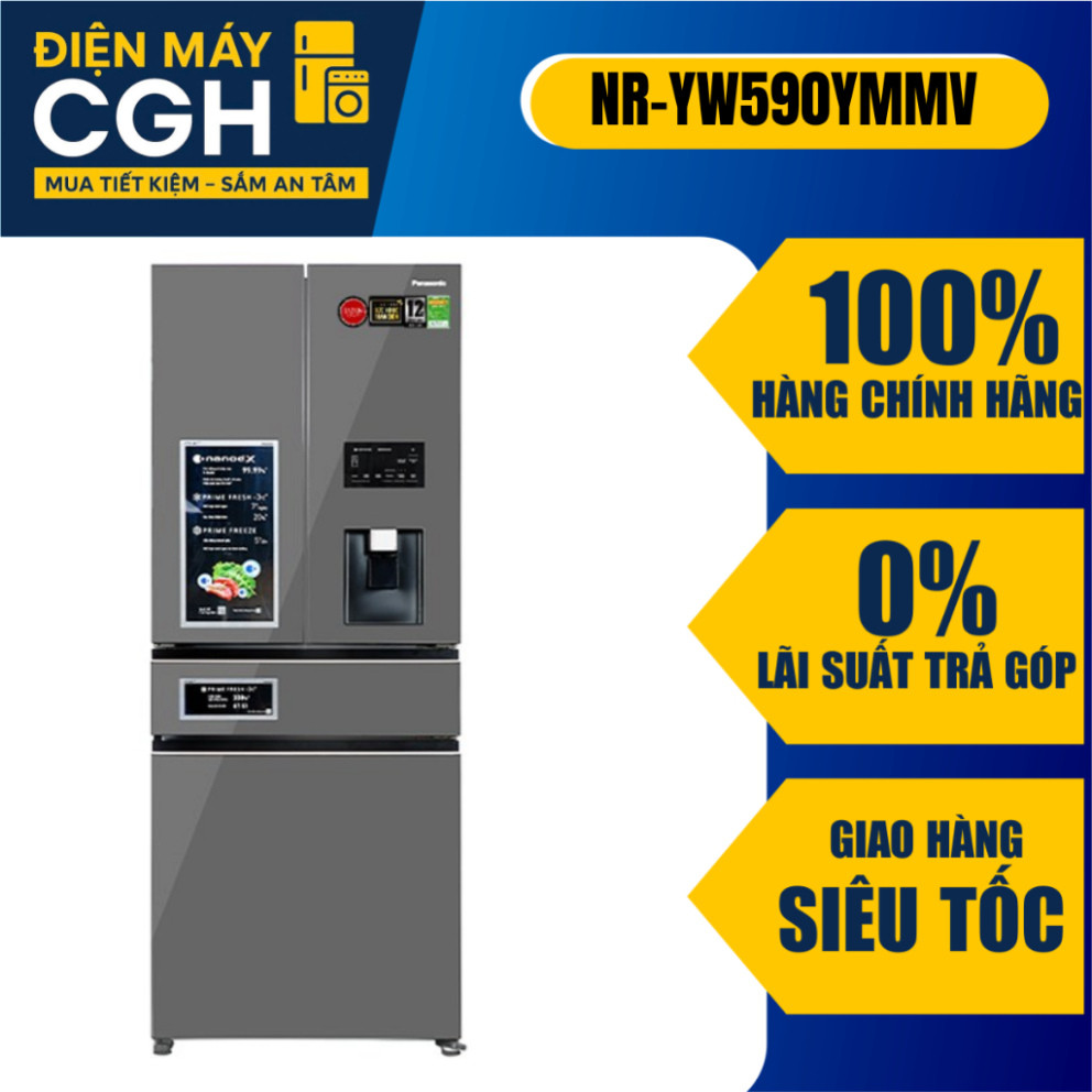 [ Tủ lạnh Panasonic Inverter 540 lít NR-YW590YMMV ]