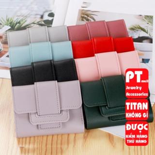    NSFT12P225 Giảm 25K  Ví Nữ Mini Ngắn Cầm Tay Phong Cách Hàn Quốc PTVI115 