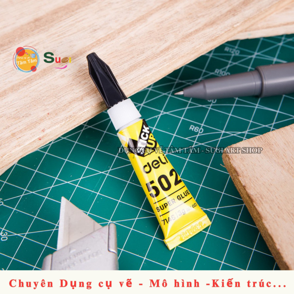 [ TÂM TÂM ] Keo dán sắt Deli 502 mã 7146, Keo dán Super Glue Deli -Mô hình