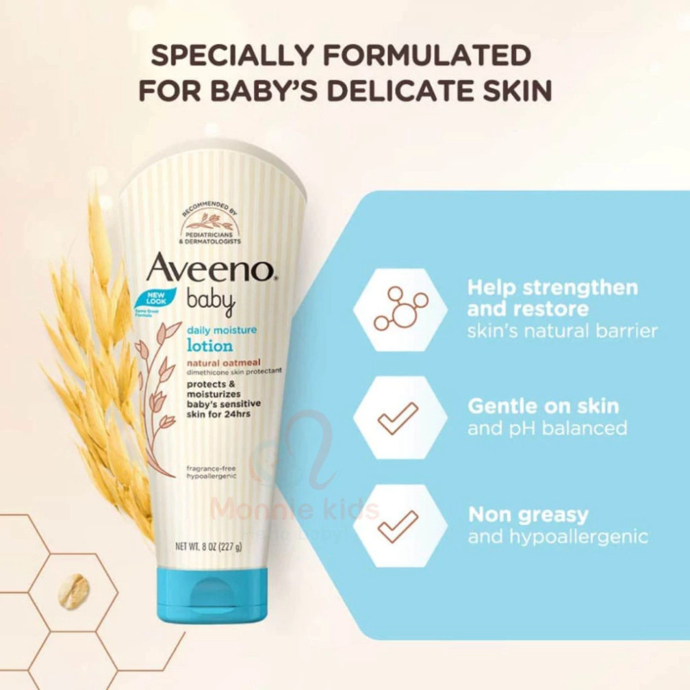 Sữa Dưỡng Thể Hàng Ngày Aveeno Baby - Aveeno Baby Daily Moisture Lotion 227g