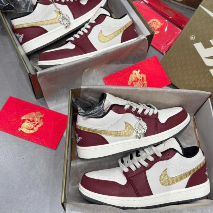 Giày Thể Thao JD1 Low SE Year of the Drangon - Giày JD1 Rồng Đỏ Full Box