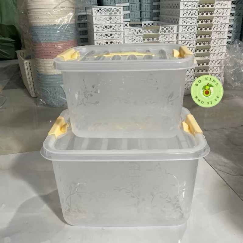 ( Sỉ-vat) Hộp nhựa đựng đồ có quai xách Việt Nhật (MS:6626) Hộp đựng đồ chơi, đồ dùng, thực phẩm, Hộp lạnh