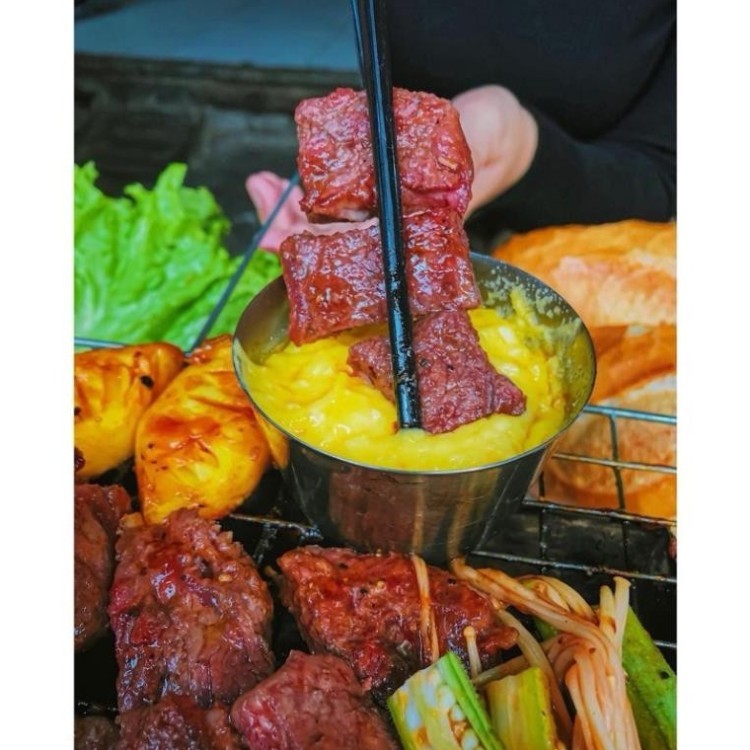 Chén inox đựng sốt chấm bbq , phô mai