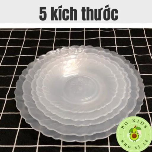 COMBO 10 Đĩa nhựa trong suốt Việt Nhật 5 size tiện lợi, đa năng – Đĩa nhựa Việt Nhật xoắn trong suốt
