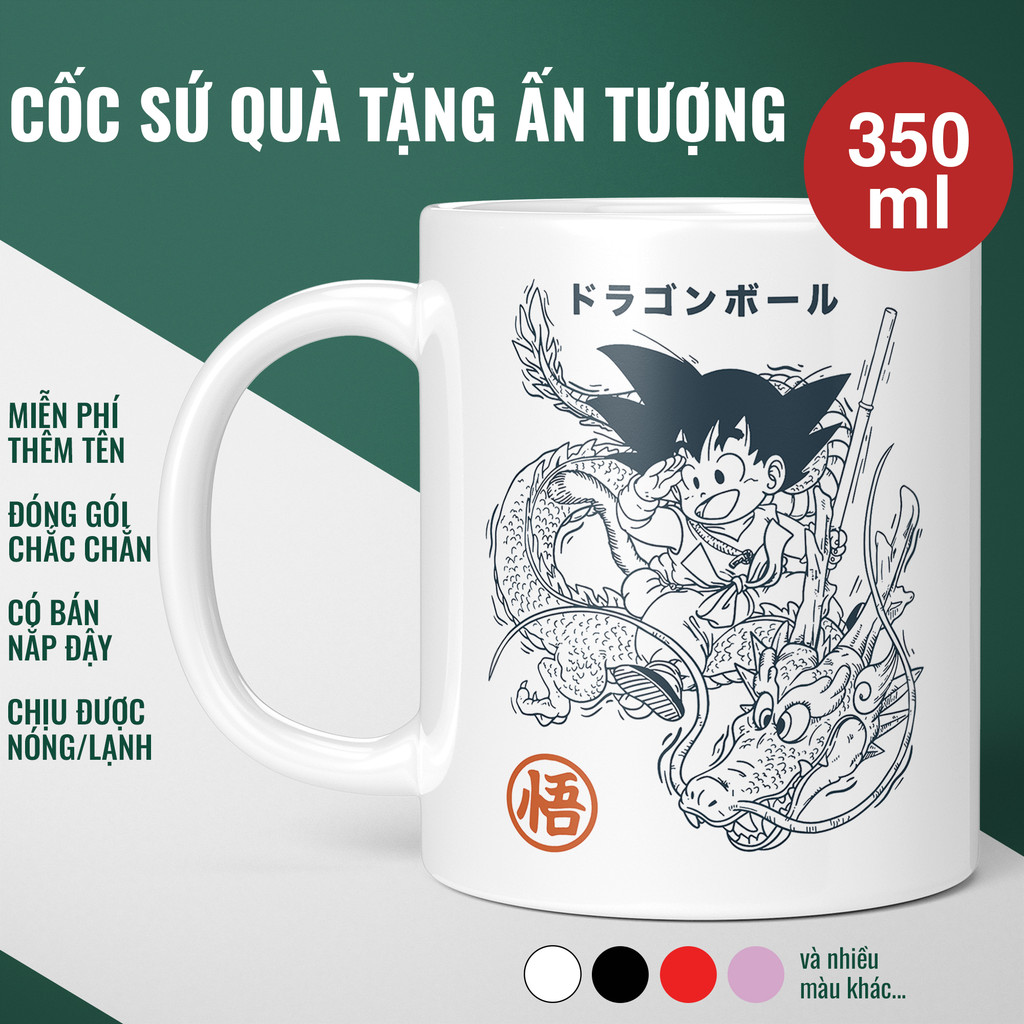 Ly Cốc Sứ Goku Rồng Thần – Ly Anime Dragon Ball Độc Đáo, Quà Tặng Bạn Bè Người Thân