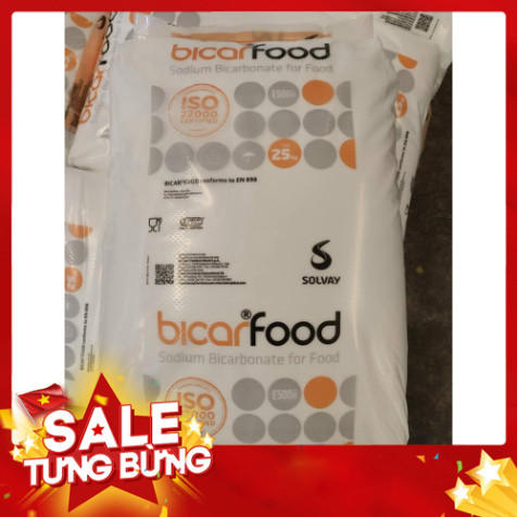 ( Hoá Chất UY TÍN ) "Bột nở làm bánh Baking Soda - Natri Bicarbonate 25kg/bao - NaHCO3 99% tiêu chuẩ