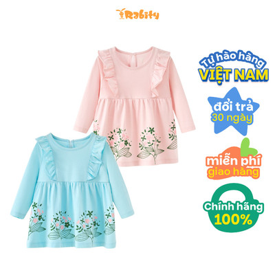  Đầm váy thun dài tay bé gái Rabity 92774