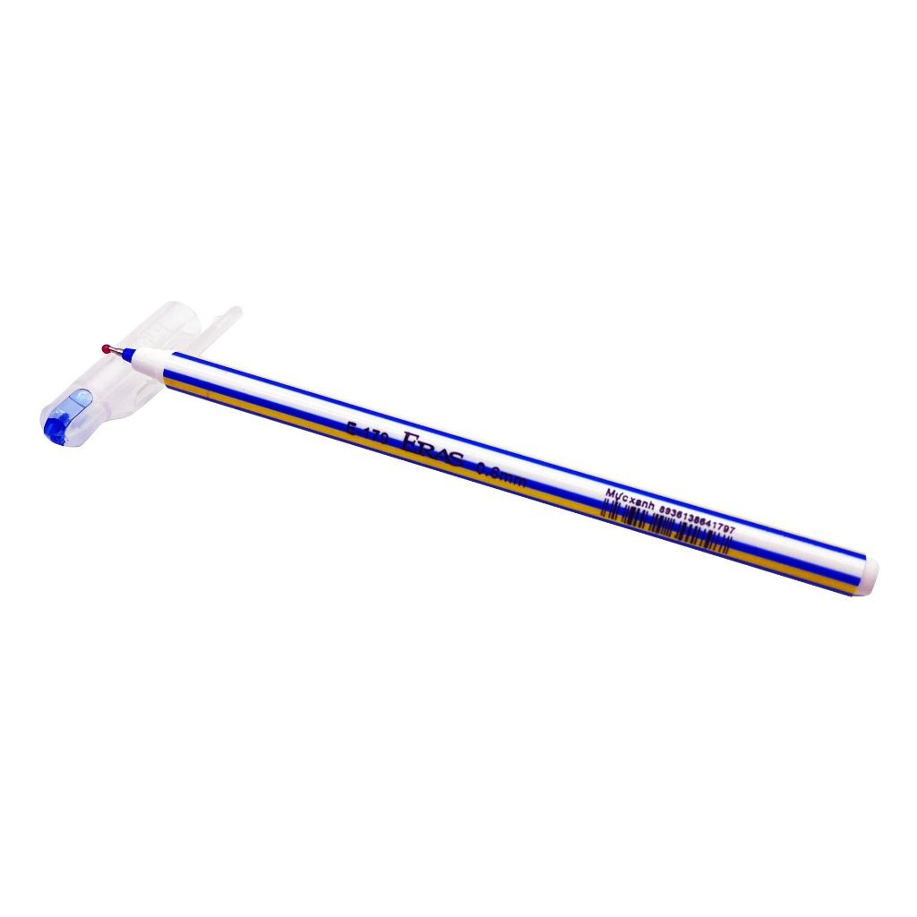 [ERAS] Combo 10 Chiếc Bút Bi Nến Ngòi 0.6mm Eras E179 (Xanh/Đen)