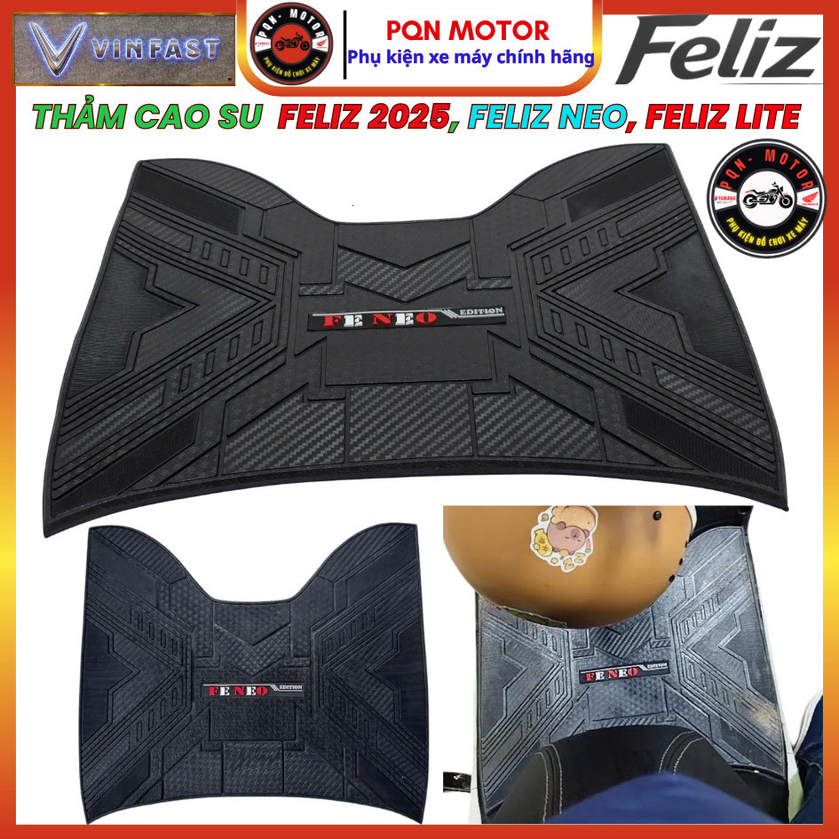 Thảm Cao Su Đúc VinFast Feliz Thường, Feliz S, Feliz 2025, Feliz Lite, Feliz NEO , EVO – Dày Bền