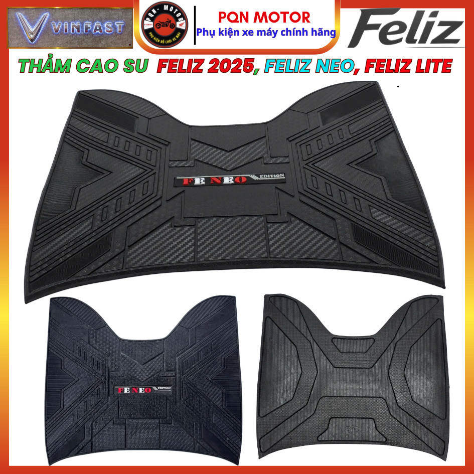 Thảm Cao Su Đúc VinFast Feliz Thường, Feliz S, Feliz 2025, Feliz Lite, Feliz NEO , EVO – Dày Bền