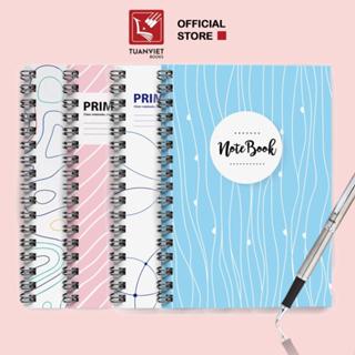 STV- Sổ tay kẻ ngang lò xo B5  200 trang, phù hợp ghi chép, nhật ký