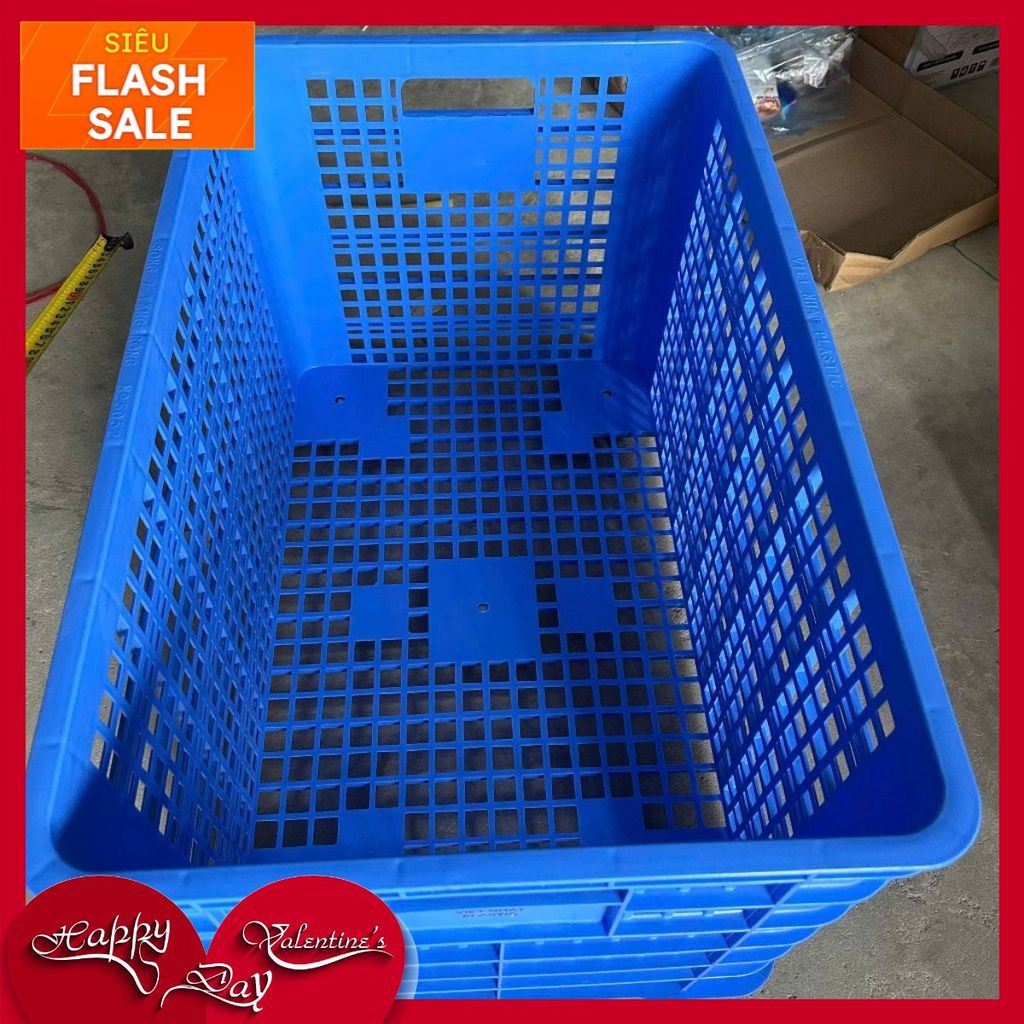 ( giao hỏa tốc ) sọt nhựa cao 5052 việt nhật có bánh xe hàng loại 1 cao cấp nhất 5052