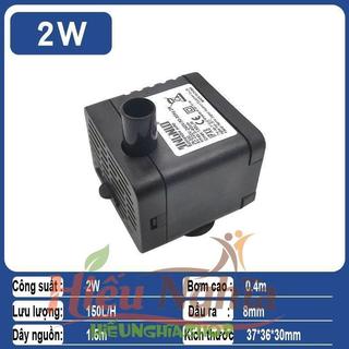 Bơm Chìm Điện 220V 2W: Bền Bỉ, Giảm Rung Lắc - Thích Hợp Quạt Nước, Bể Cá Cảnh, Phong Thủy!