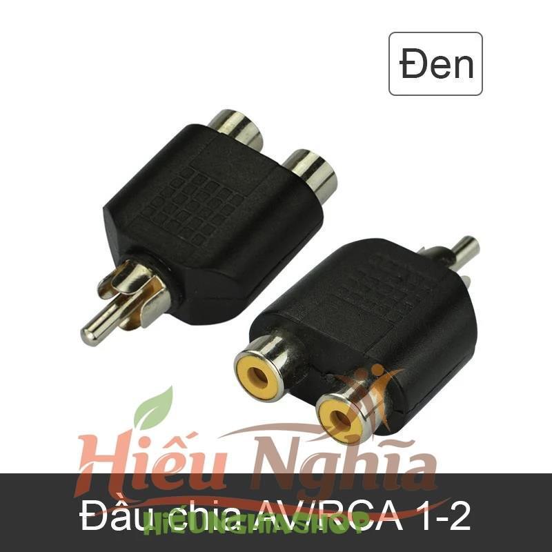 2 Cái Jack chia AV (RCA)  từ 1 ra 2 Hoa Sen - Đầu Chia AV (RCA) từ 1 ra 2 - Jack loại tốt, cực bền