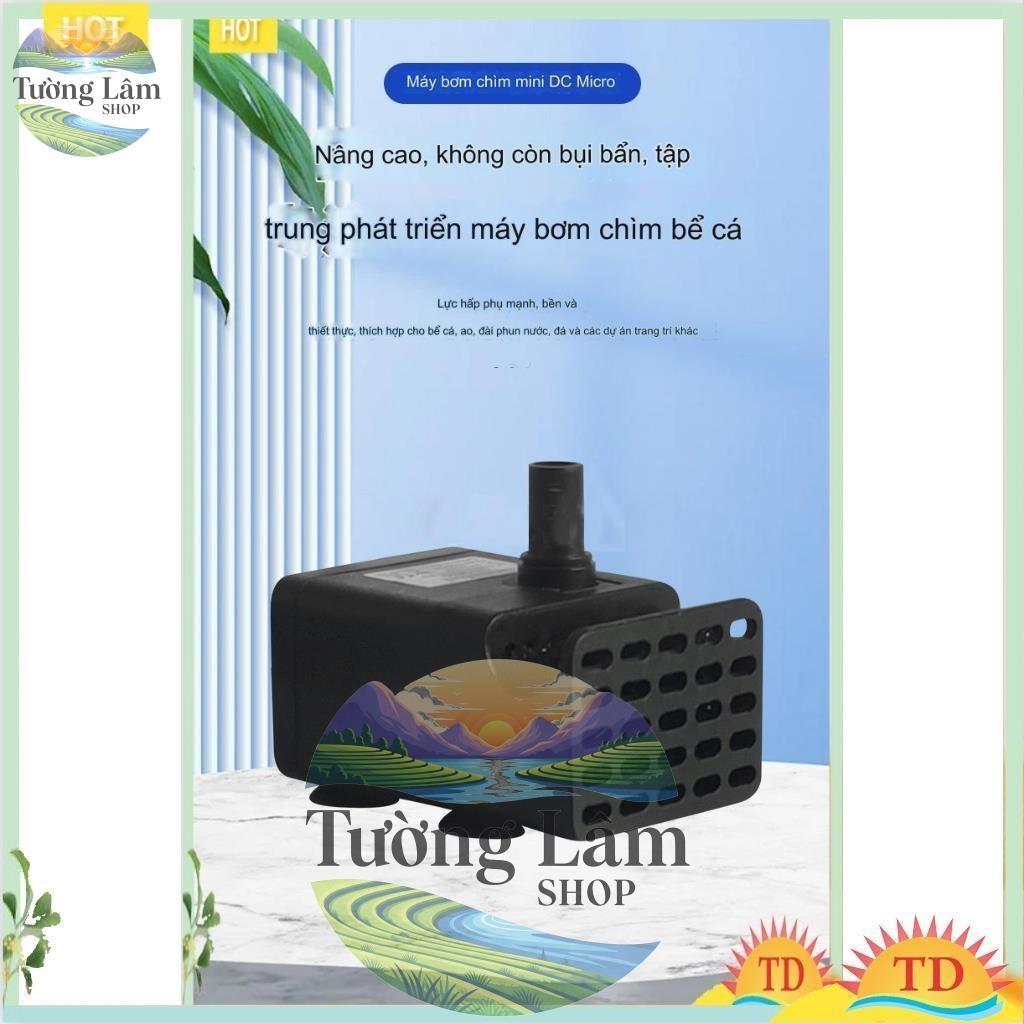 Máy Bơm mini USB Mini 2in1 có bông lọc 3w - Lọc Nước Bể Hồ Cá Cảnh hòn non bộ ,bơm nước cho Mèo,Chó,