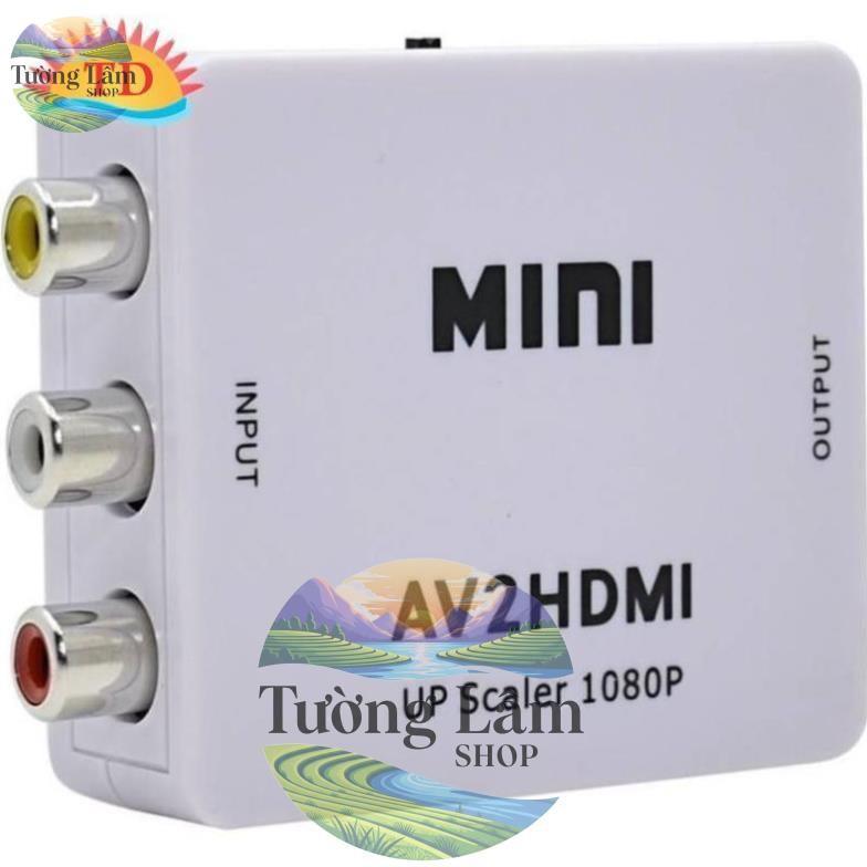 Hộp chuyển Mini AV ra HDMI, AV to HDMI, AV sang HDMI-FullHD 1080p/ 720.