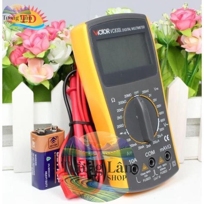 [FREE SHIP => 50K ] Thiết bị dụng cụ đo điện điện tử Victor VC830L (Có loa báo đo thông mạch)