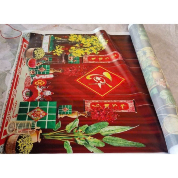 Tranh vải tết 2025 mừng xuân Ất Tỵ Decor tô điểm tết âm lịch - Tết 45