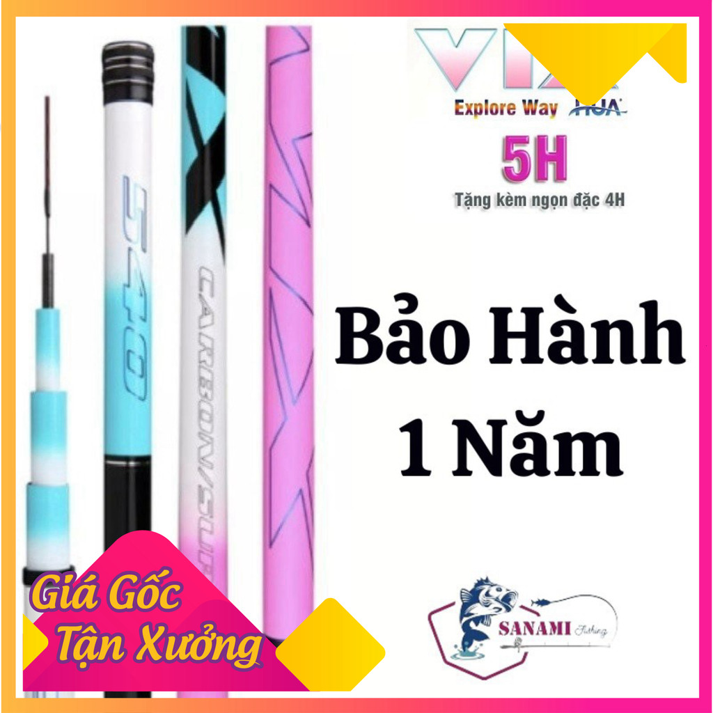 [XẢ KHO CẮT LỖ] Cần Câu Đài Cần Câu Tay VIX HUA (MX) 5H Tặng Kèm Ngọn Đặc 4H CT56  Sanami [ƯU ĐÃI ĐẶ