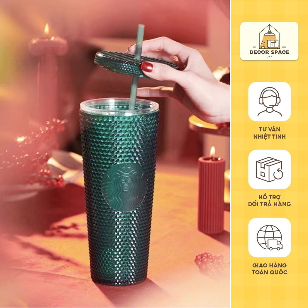 [MsBottle]HÀNG CÓ SẴN - LY STUDDED CHINA