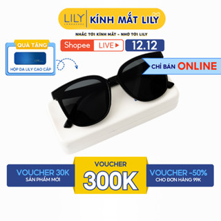  Kính mát nam nữ kính râm LILYEYEWEAR chất liệu nhựa cứng cáp cao cấp chống UV400 bảo vệ mắt KC850 