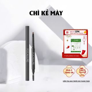   MUA 2 GIẢM 12%  Chì Kẻ Mày+ Bút Kẻ Mắt Đen FOCALLURE–Đầu Mảnh 2 Trong 1 Lâu Trôi,Dễ Kẻ 