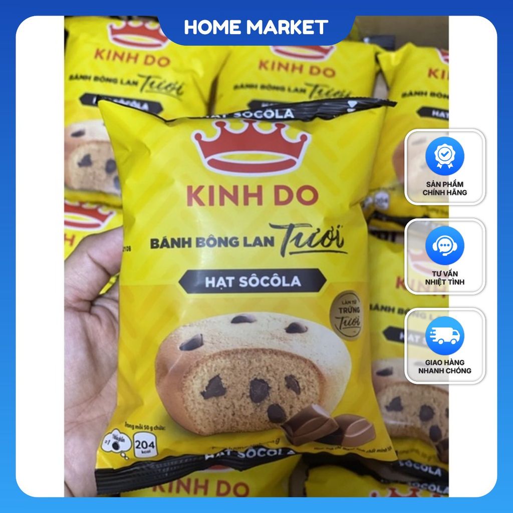 COMBO 10 BÁNH BÔNG LAN HẠT SOCOLA 50G