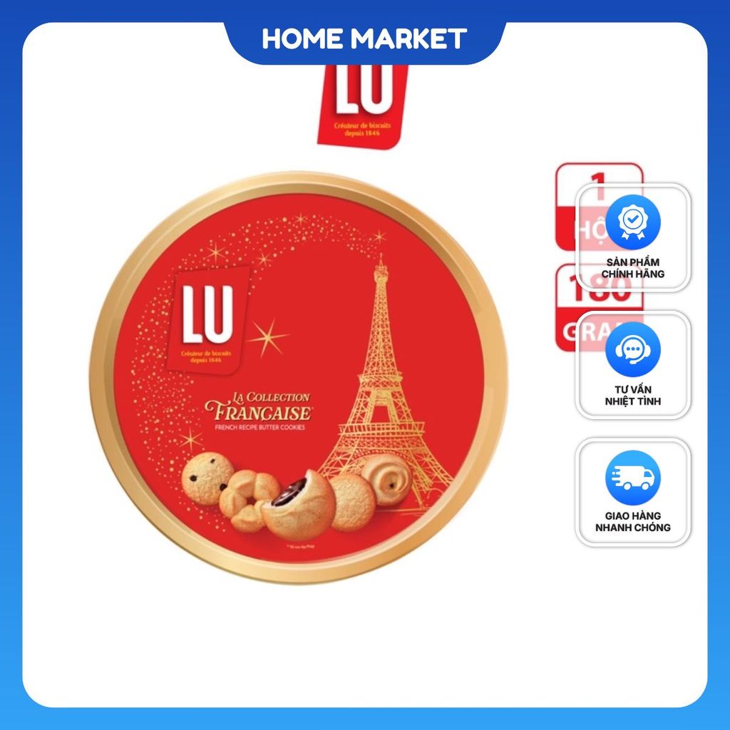 BÁNH QUY BƠ THẬP CẨM LU PHÁP 180G