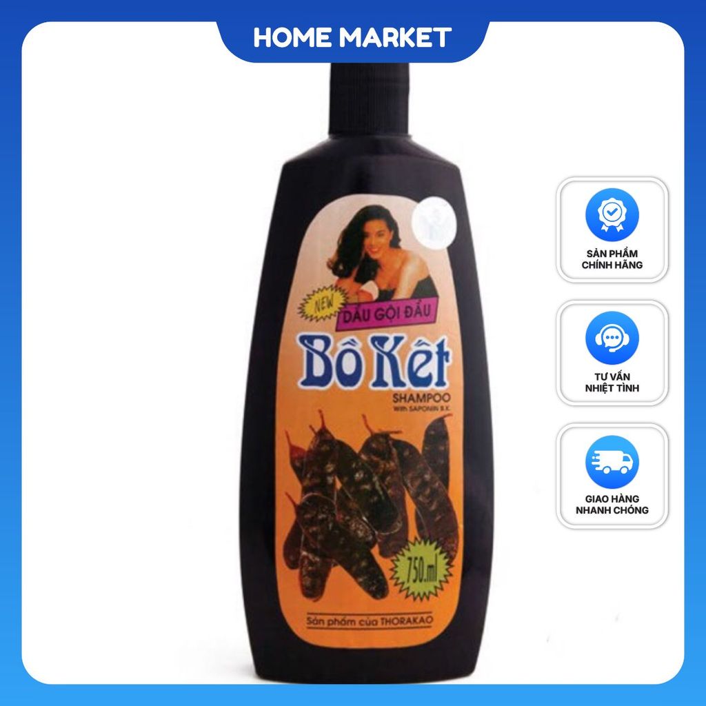 Dầu Gội Bồ Kết ThoraKao 750ml