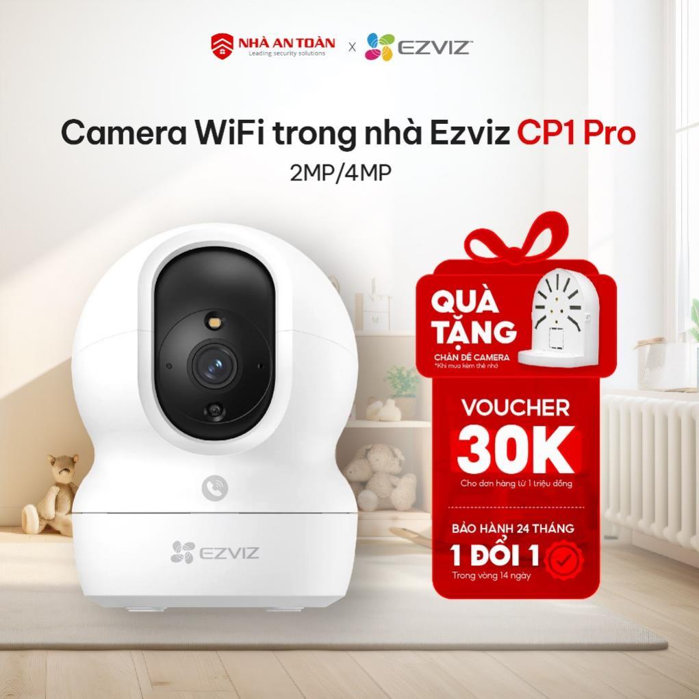 Camera EZVIZ CP1 Pro - Bản Nâng Cấp C6N Camera Trong Nhà Quay 360° Phát Hiện Chuyển Động & Âm Thanh 