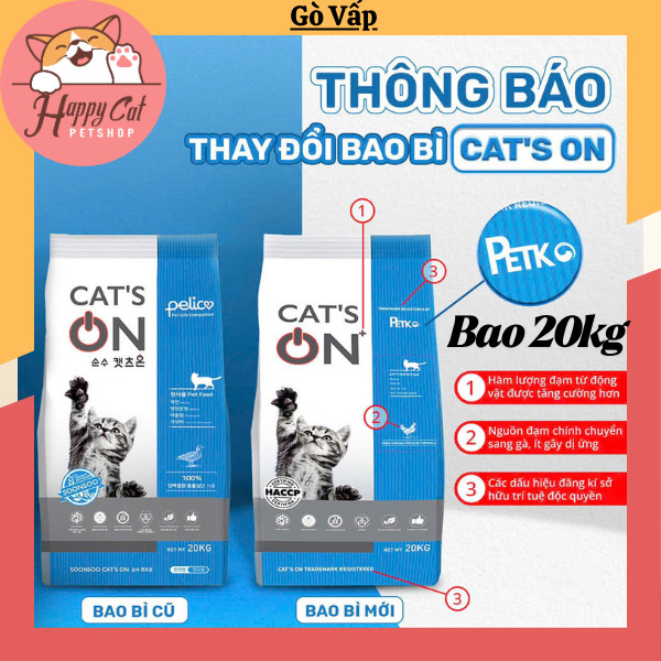 Cat's On Bao 20kg Thức ăn hạt cho mèo - Happy Cat