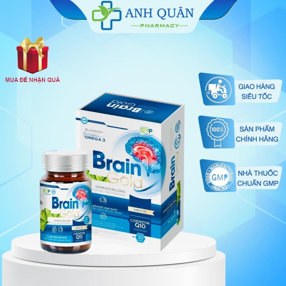 Viên uống Neuro Brain Gold giúp bổ huyết hoạt huyết tăng cường tuần hoàn máu lên não