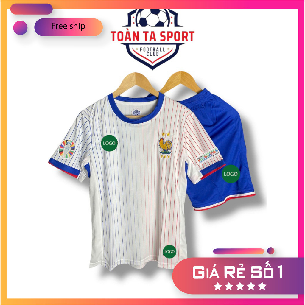 (FREE SHIP) Bộ quần áo bóng đá thái Đội Tuyển Pháp Away Euro 2024 - Áo bóng đá thái cao cấp